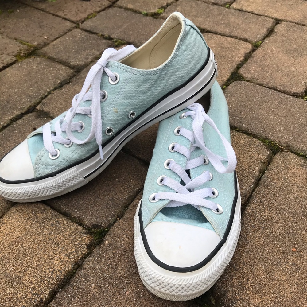 Light Blue Low-top Converse